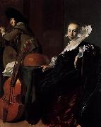 Willem Cornelisz Duyster Music-Making Couple oil painting artist